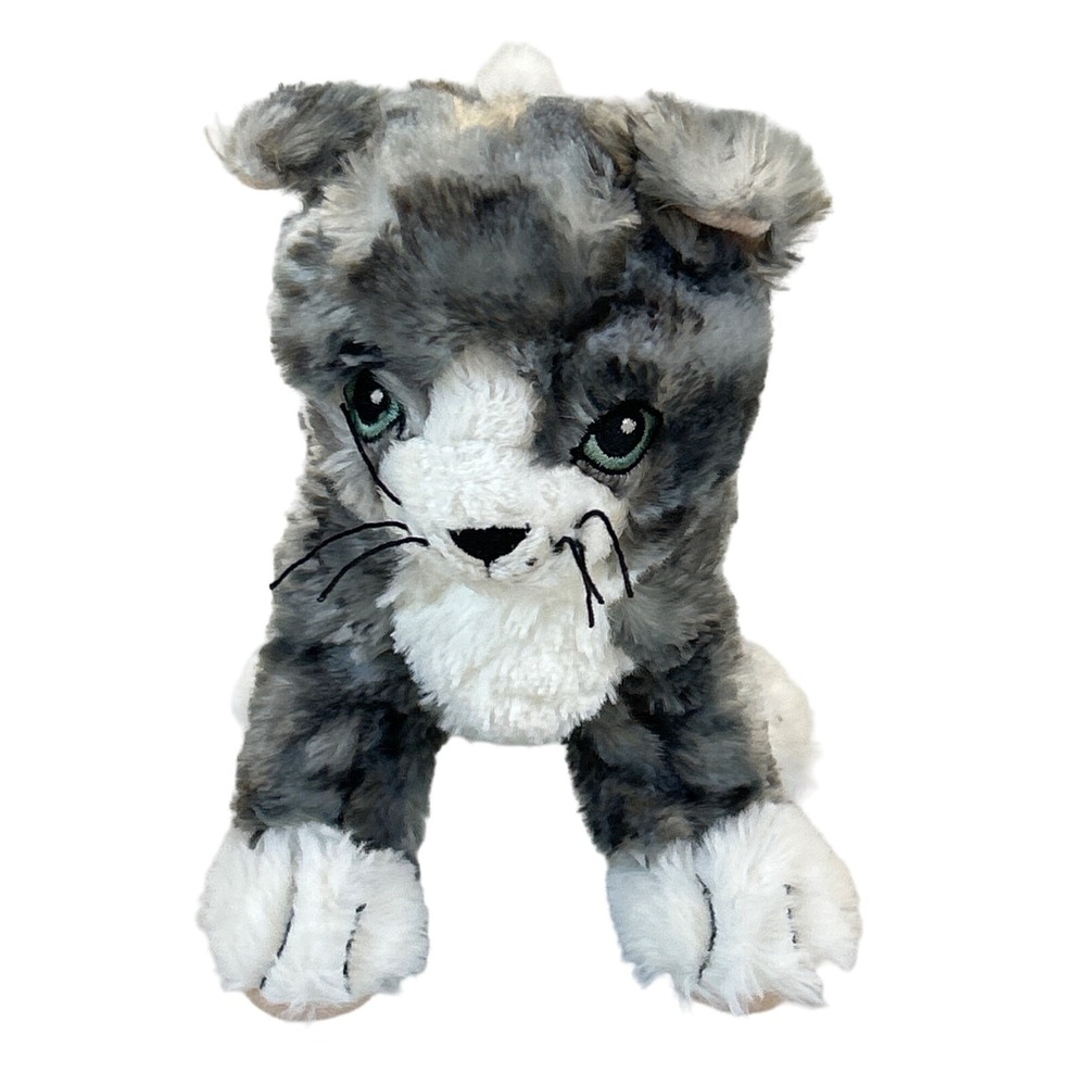 IKEA Lilleplutt Gray White Striped Cat‎ Kitten 10" Plush Toy